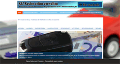 Desktop Screenshot of kfz-kostenverwaltung.de